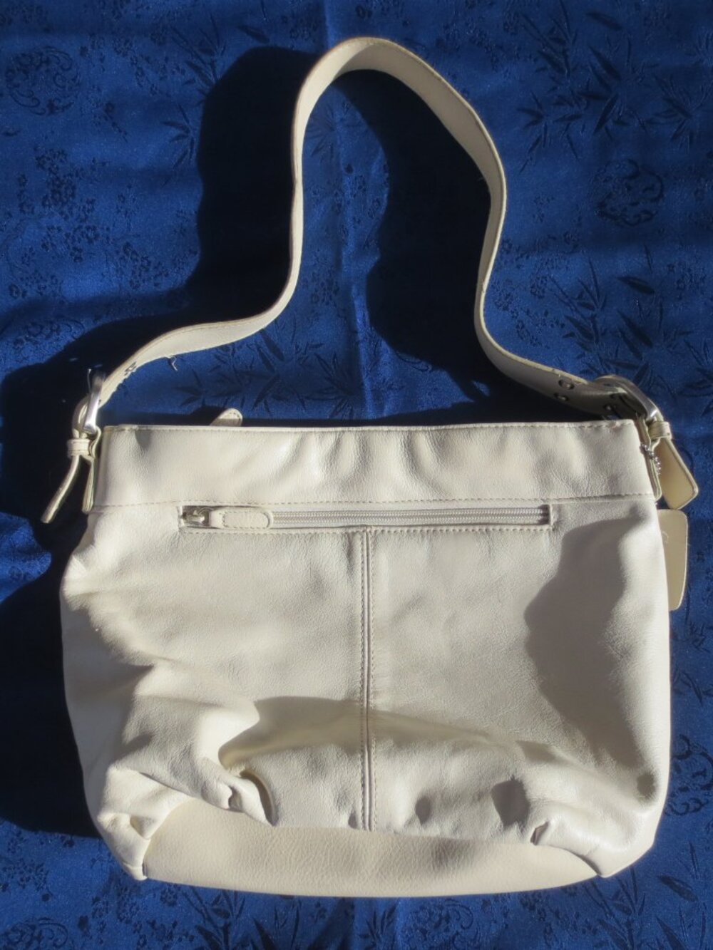 Private Label Purse Cream Soft Genuine Leather Vintage Adjustable Shoulder Bag